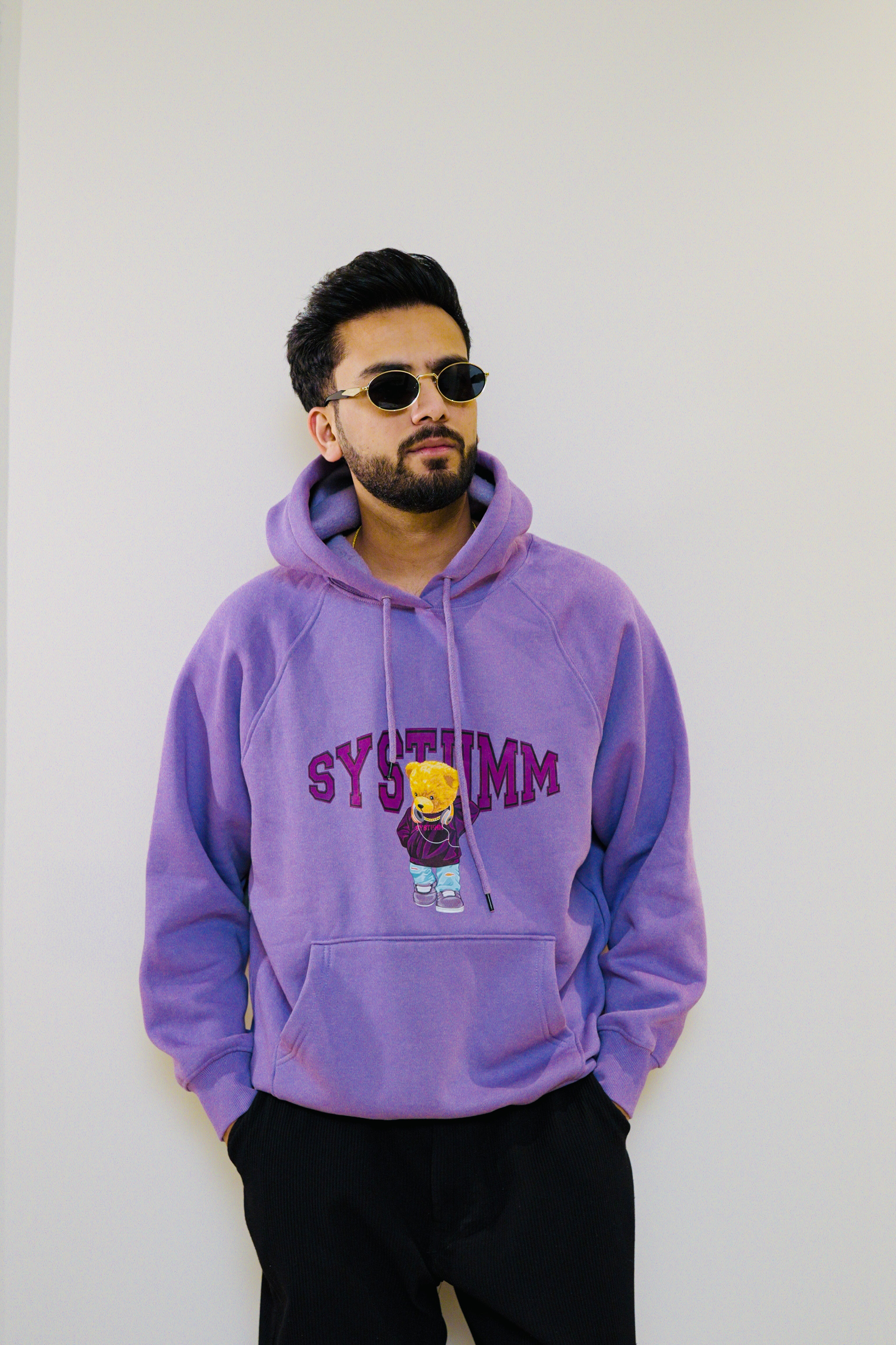 SYSTUMM Bear Hoodie - Purple