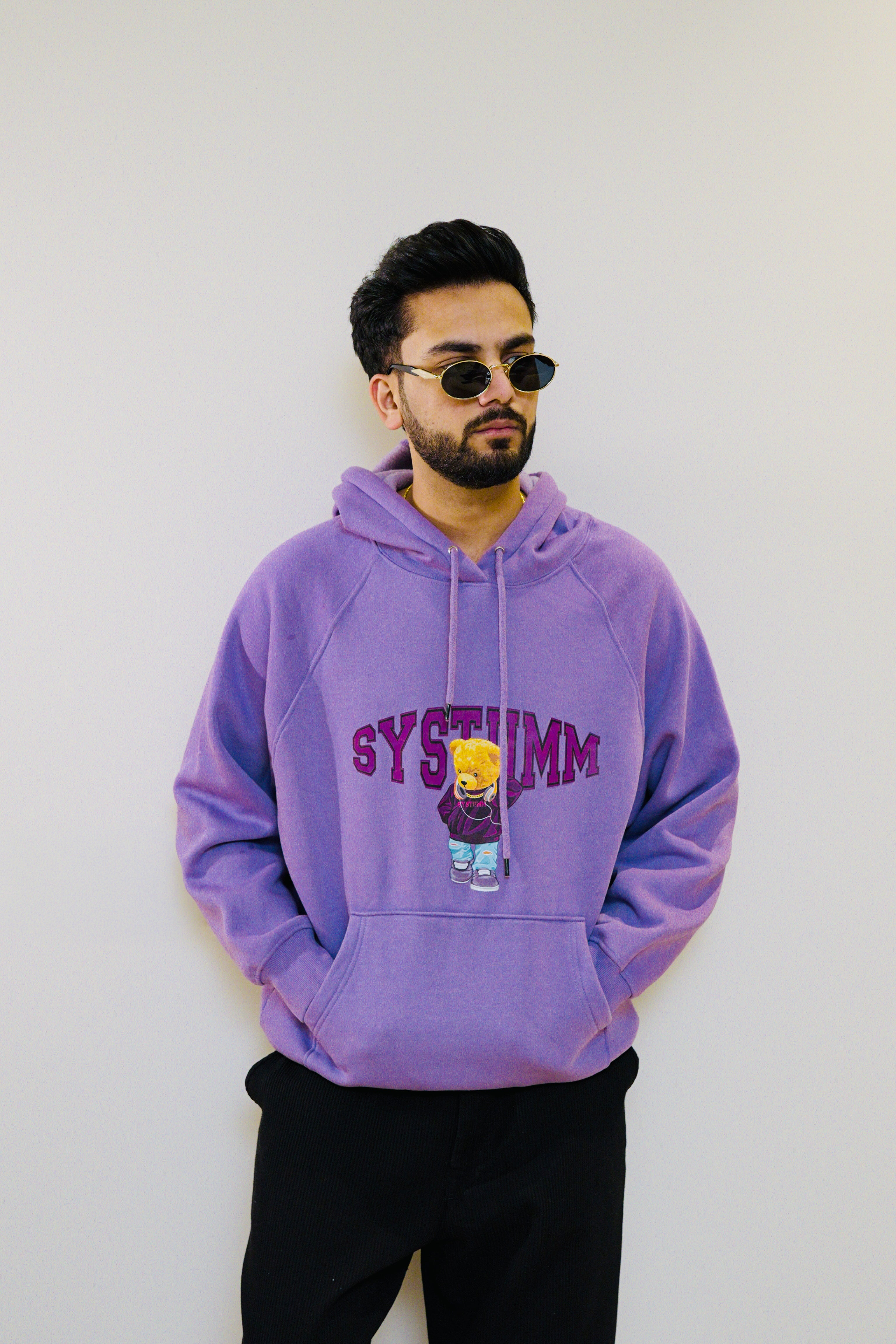 SYSTUMM Bear Hoodie - Purple